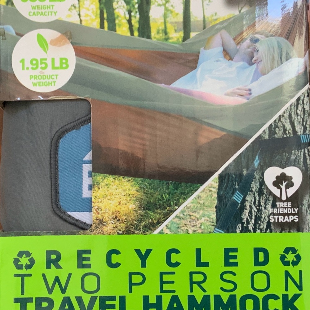 Recycled Two Person Travel Hammock